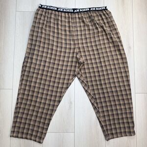 VTG Y2K Joe Boxer Mens 3XL Plaid Flannel Lounge Pants Cotton Pajama‎ Sleep Pants